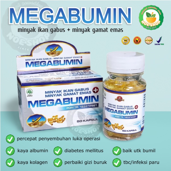 Kapsul Minyak Ikan Gabus Megabumin Original Bpom