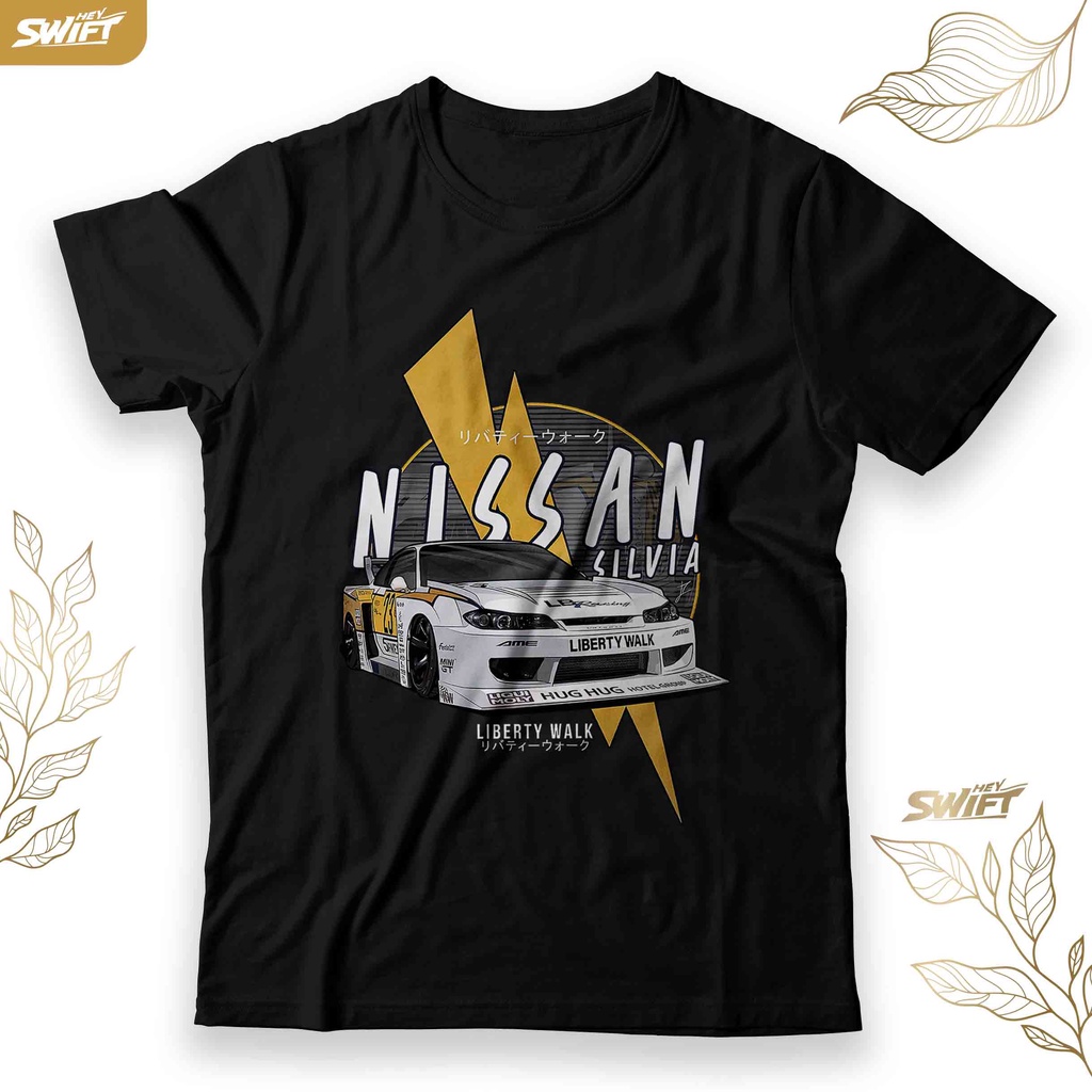 KAOS Nissan Silvia S15 Liberty Walk Super Silhouette Widebody JDM TSHIRT BAJU DISTRO