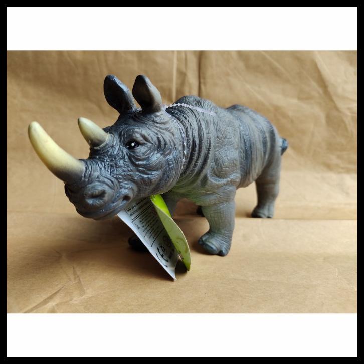 Mainan Binatang Karet -- Badak