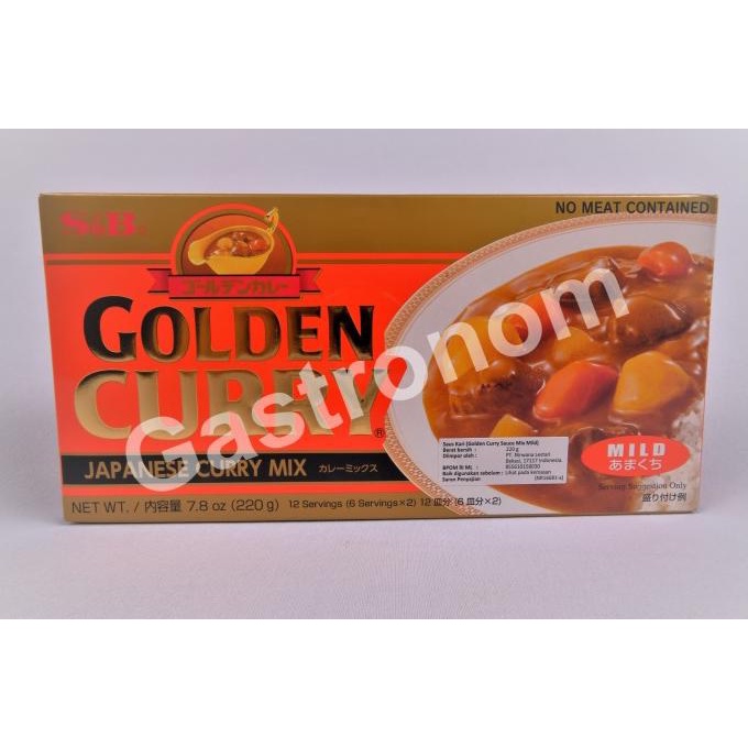 :=:=:=:=] S&B Golden Curry Sauce Mix Mild / Saus Kari Mix Mild 220gr