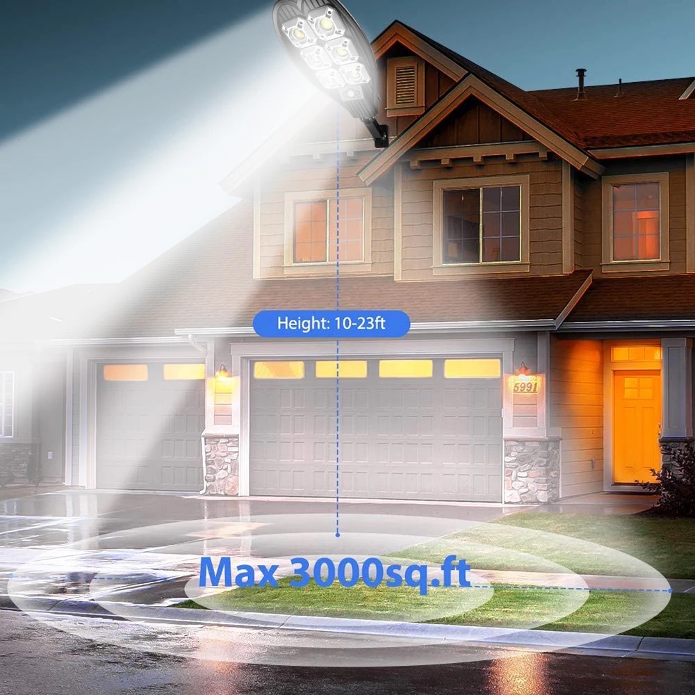 1600W lampu tenaga surya outdoor surya Lampu led tahan air Hidup/mati otomatis Lampu solar lampu emergency led