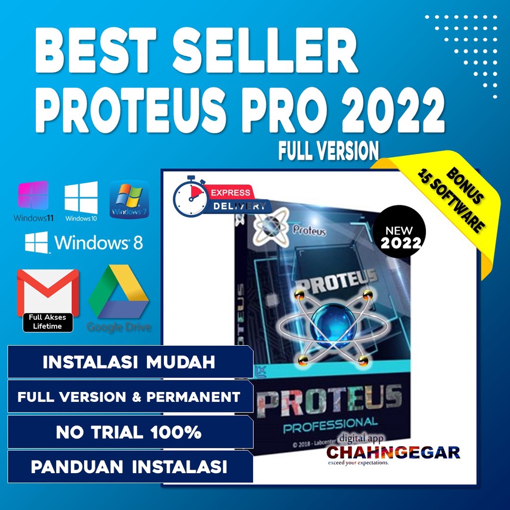 Proteus Professional 8.15 edisi 2022 Software untuk membuat desain PCB VSM Simulations Schematic Capture