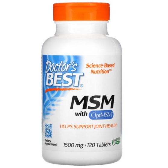 Doctors Best MSM with OptiMSM 1500 mg 120 Tab Dr Best MSM ORI USA