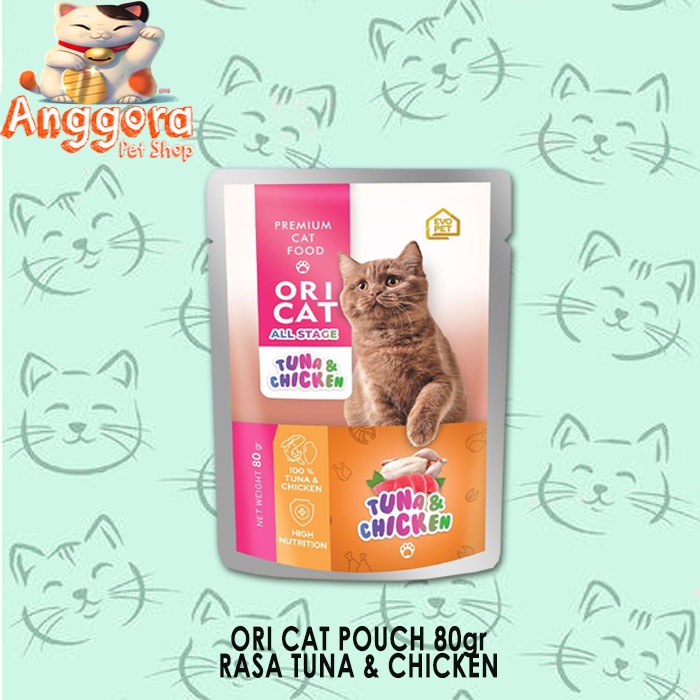 Makanan Kucing Basah ORI CAT Pouch All stage 80gr