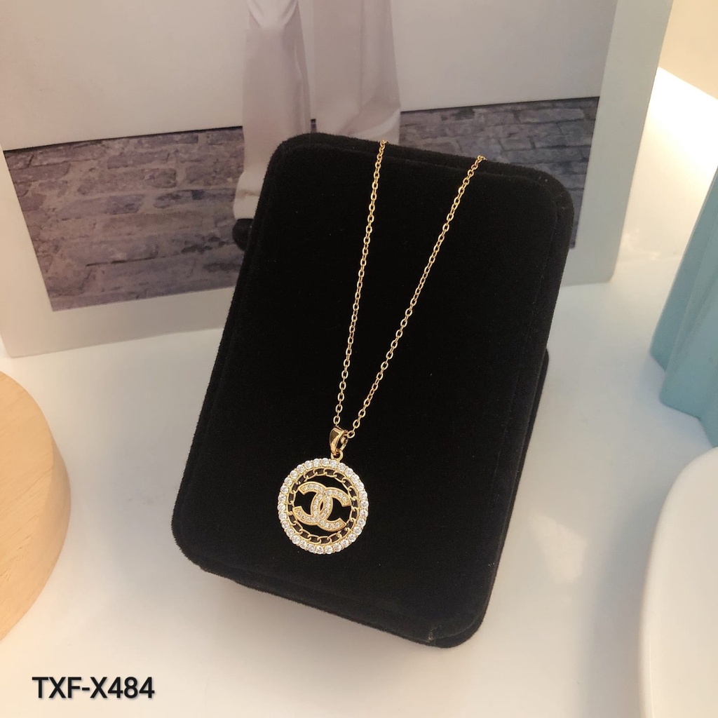 Kalung Titanium Permata Cantik Perhiasan Fashion Wanita 1642/484/8991