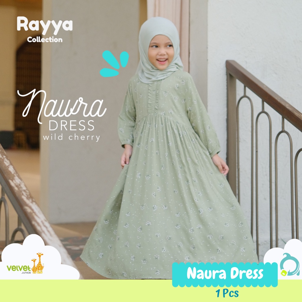 VELVET JUNIOR Nawra Dress - Raya Collection (1pcs)