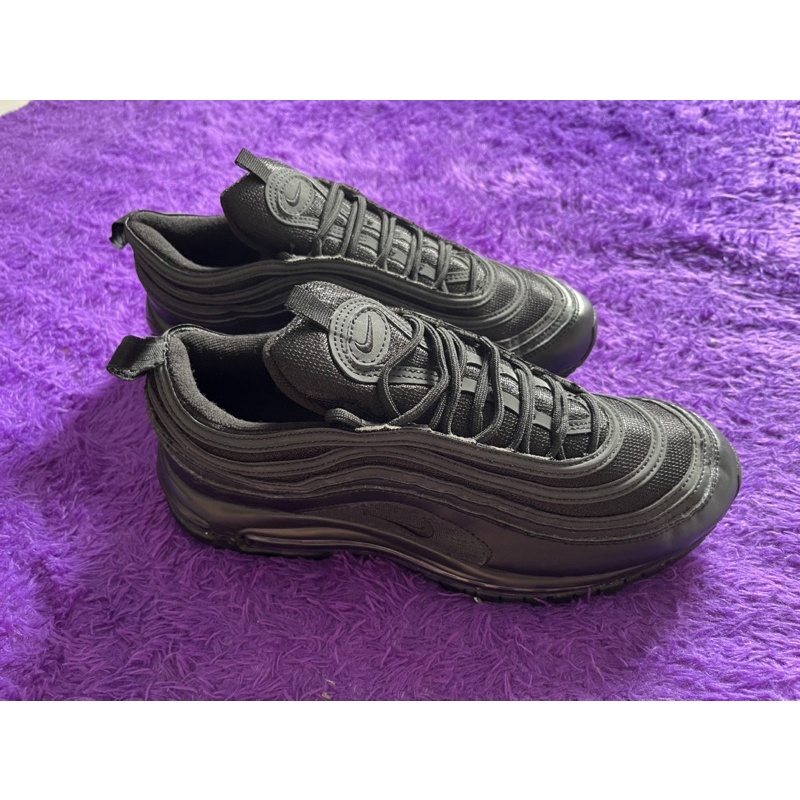 Sepatu Nike airmax 97 triple black Uk.44