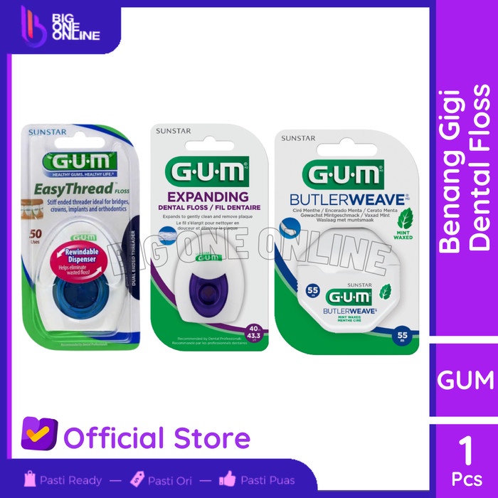 Terlaris Gum Floss 3200 2030, Orthodontic Dental Floss, Benang Gigi Gum Ortho