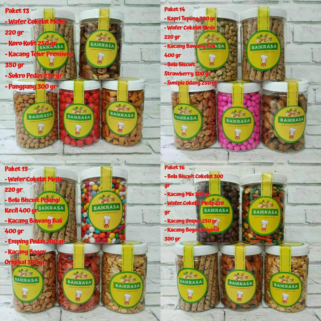 

Paket Bundling Cemilan Baikrasa D