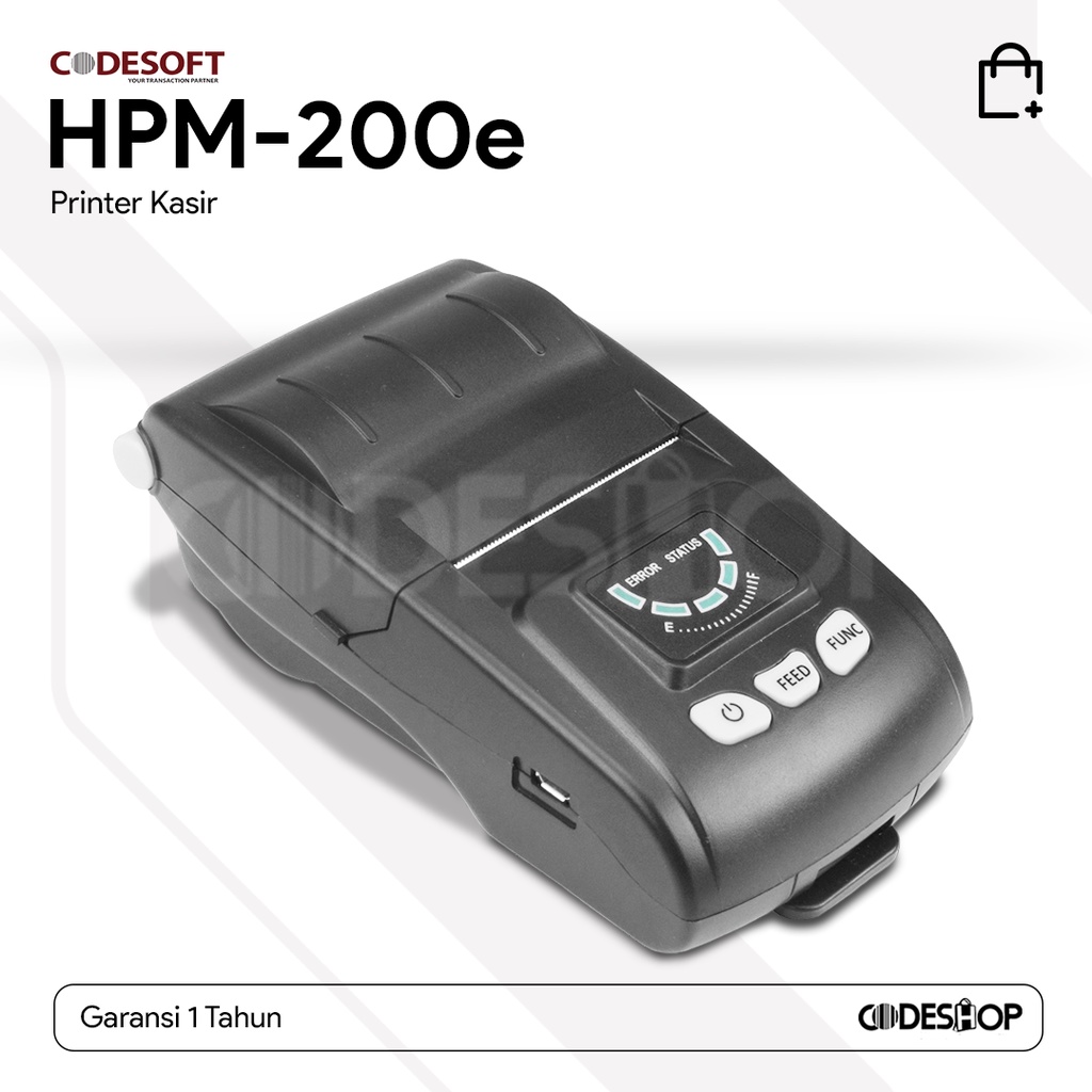 Printer Bluetooth Android Codesoft HPM200e | HPM 200e | HP-M200e | 200