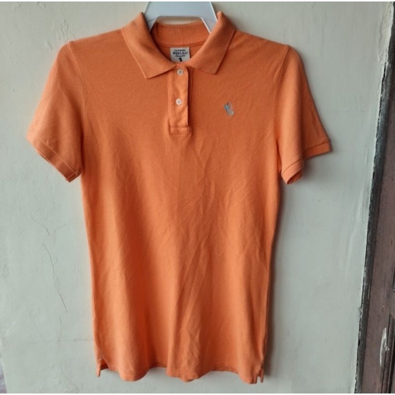 Polo Shirt WHO.A.U California small logo Orange