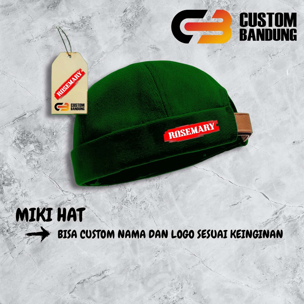 Topi Miki Hat ROSEMARY Miki Hat Peci Miki hat Topi Miki hat Anak &amp; Dewasa Topi Brimless Premium