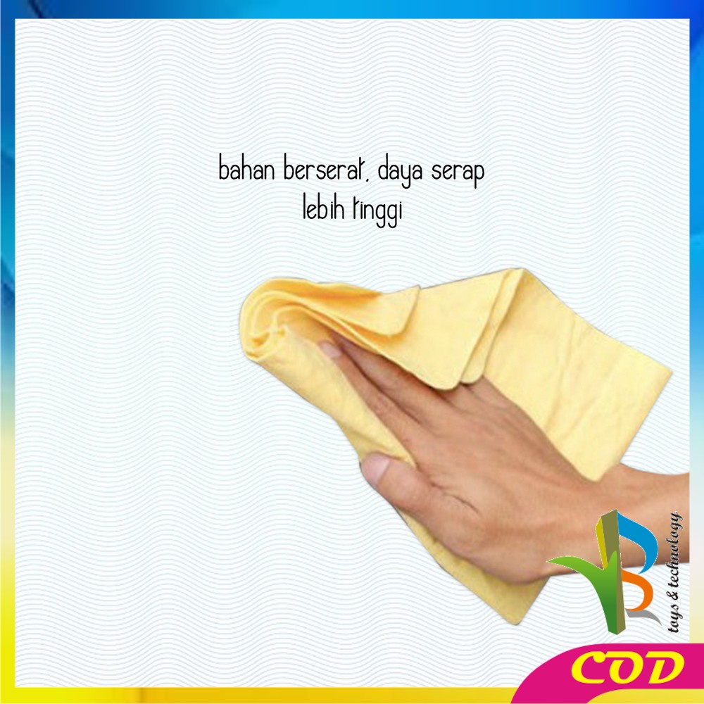 RB-C818 Kain Lap Kanebo Polos Serbaguna Chamois Magic Towel Daya Serap Tinggi / Kain Lap Serat Sintetis Lap Perawatan Mobil Sepeda Motor Kaca Lantai