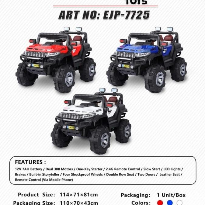 Mobil Aki Anak Exotic Ejp-7725 Ejp7725 Ejp 7725 7726 Debezzz