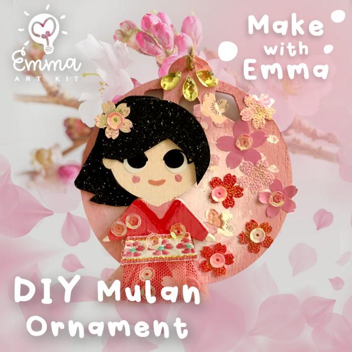 

Christmas Ornament Art Kit: Mulan Princess (w/ Paint and Brush) DIY