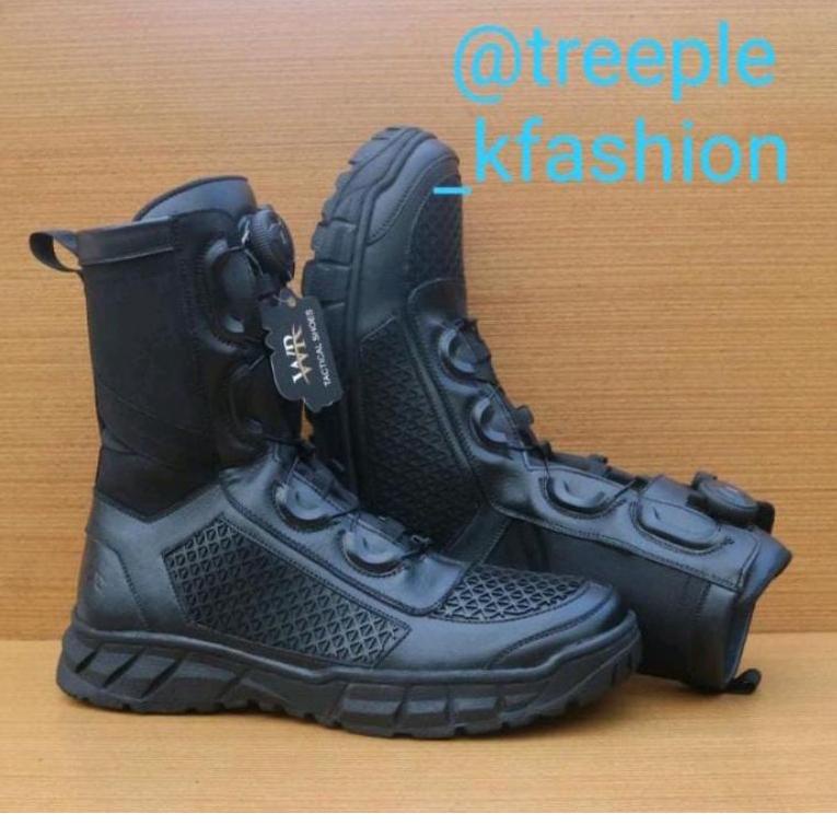 SPECIAL PRICE WR Sepatu PDL brimob,TNI, POLRI dan satpol PP, SECURTY, PDL ARMY, tali putar, jaring-j