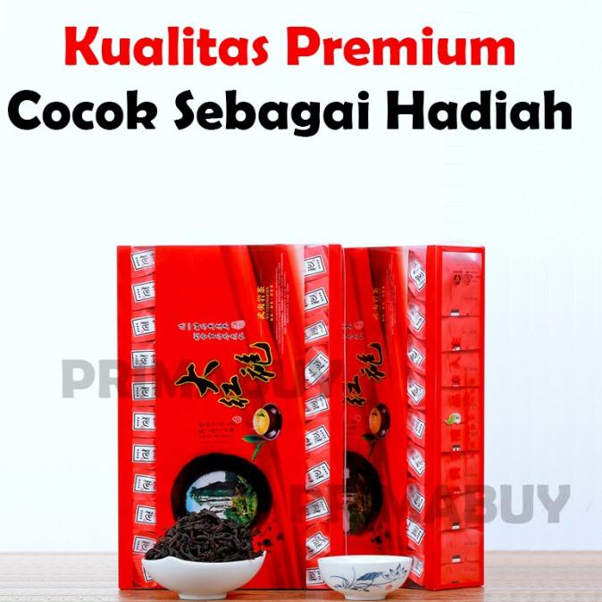 

PREMIUM QUALITY Chinese Tea DA HONG PAO 300Gr 30 Sachet Teh Cina