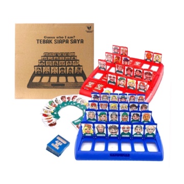 Mainan Tebakan GAME BOARD WHO IS IT/Tebak Gambar Game Tebak Tebakan