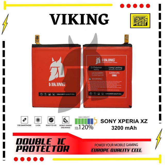 BATERAI VIKING SONY XPERIA XZ LIS1632ERPC DOUBLE POWER 3200mAh