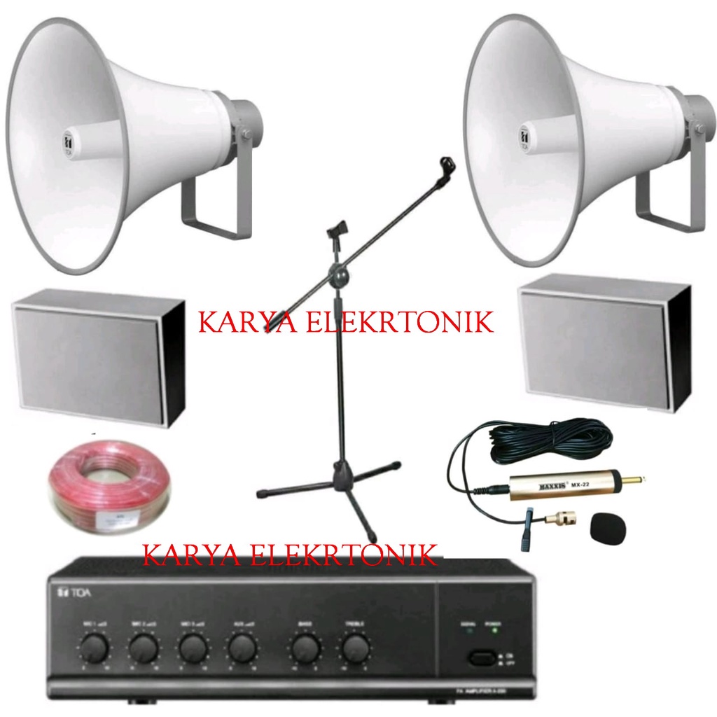 PAKET TOA SPEAKER LUAR DAN DALAM PAKET SOUND SYSTEM TOA MASJID DAN MUSHOLLA