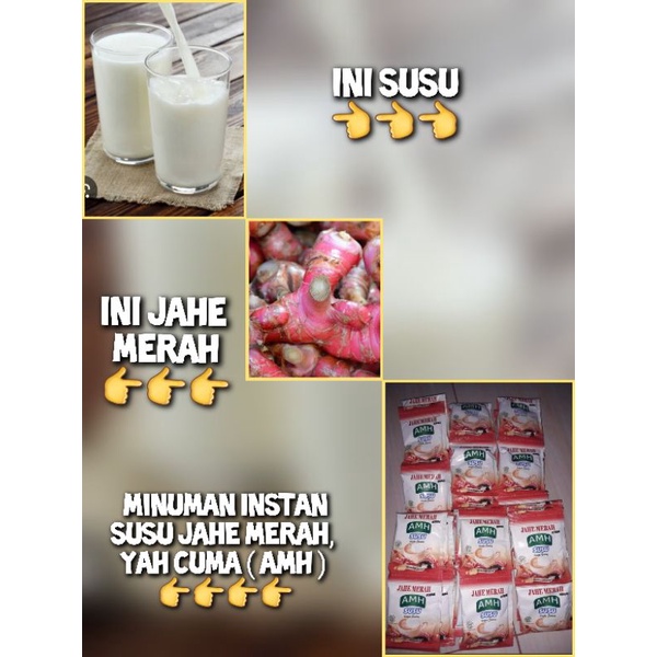 

MINUMAN SERBUK INSTAN - MINUMAN JAHE + SUSU AMH ISI 12 PCS