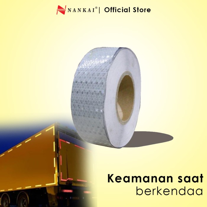 

Terlaris Stiker Reflektor Putih 2" X 45 Meter Nankai