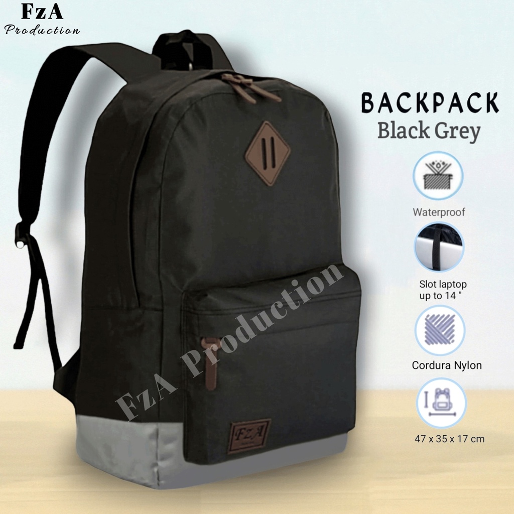 Tas Ransel Gendong Laptop Distro Sekolah Kuliah Pria Wanita Backpack  Murah Original FzA FREE Jam Tangan Dompet