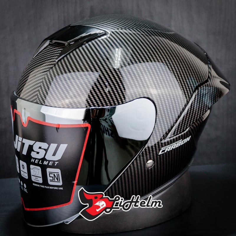 JITSU HELM JS1 MOTIF | CARBON GLOSSY | HALF FACE