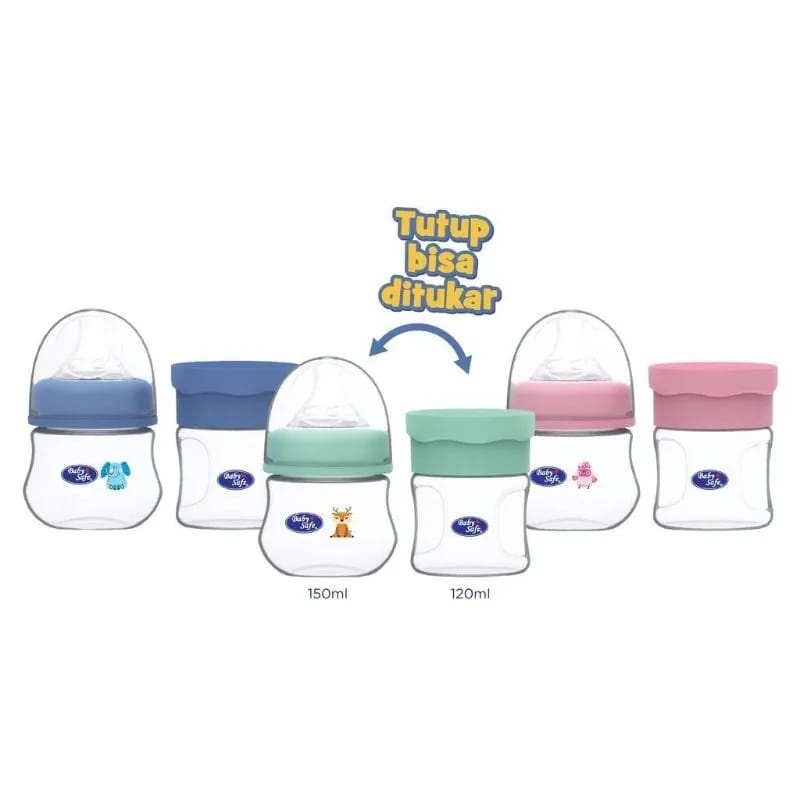 BABY SAFE WNC2 BOTTLE AND FOOD CONTAINER - Botol Susu Bayi &amp; Tempat Penyimpanan MPASI