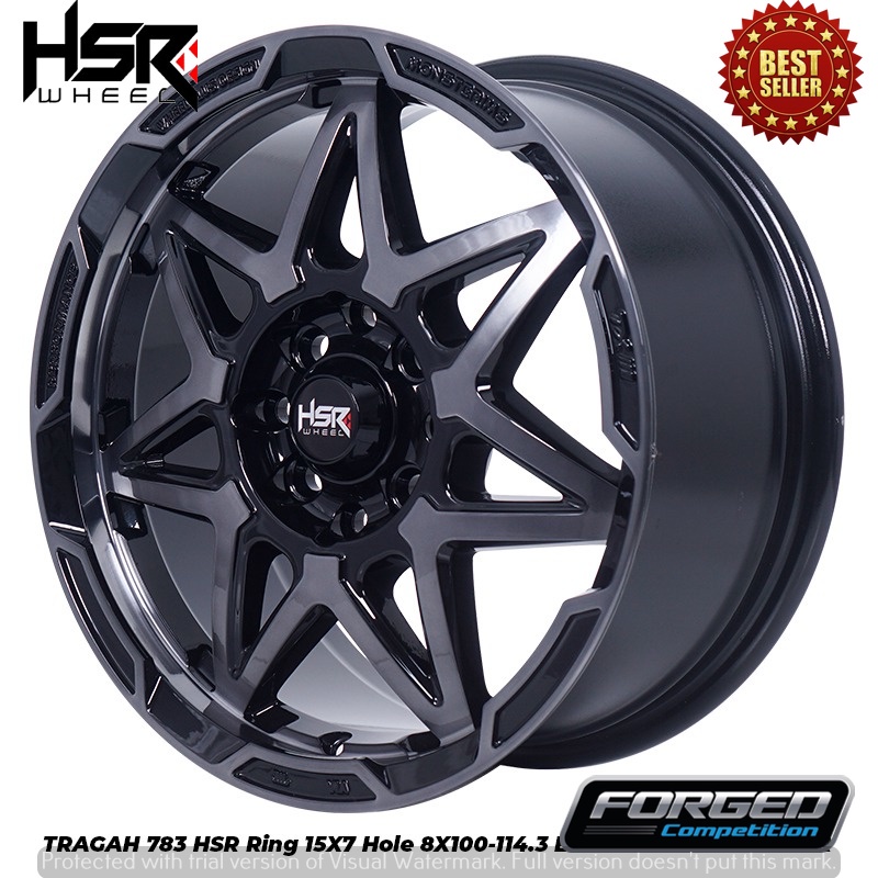 free ongkir pembelian velg mobil ring 15 warna hitam glossy bagus untuk brio jazz calya