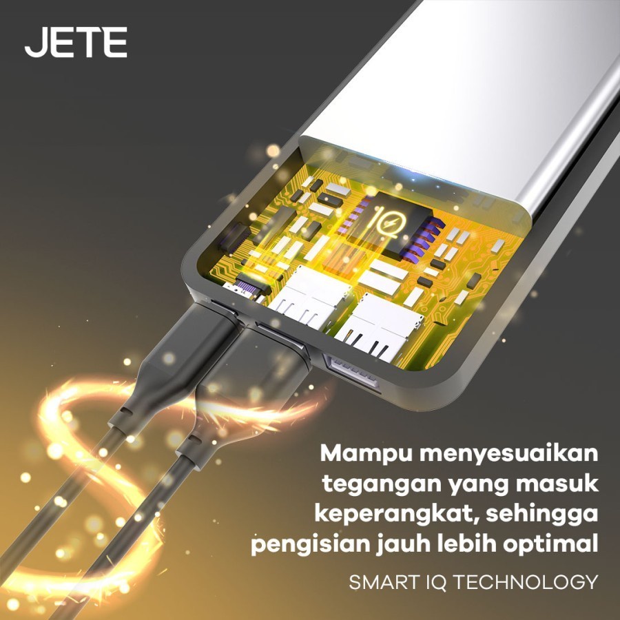 Power Bank 10000 MaH Powerbank Fast Charging  QC with PD JETE C9 - Garansi 2 Tahun