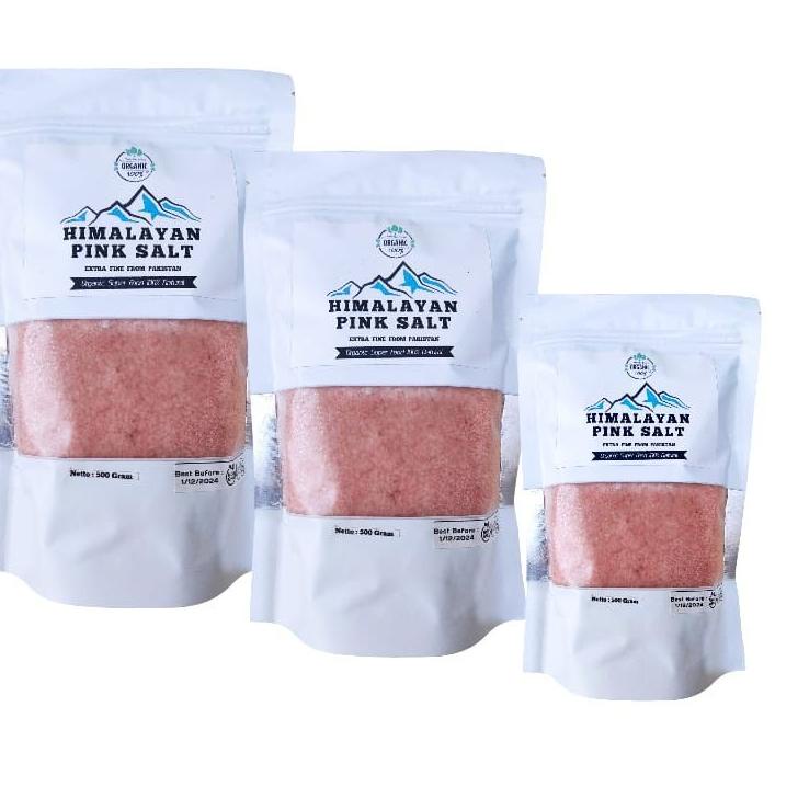 

Original Garam Himalaya Pink Salt Organic//Original Premium 1kg NON GMO 