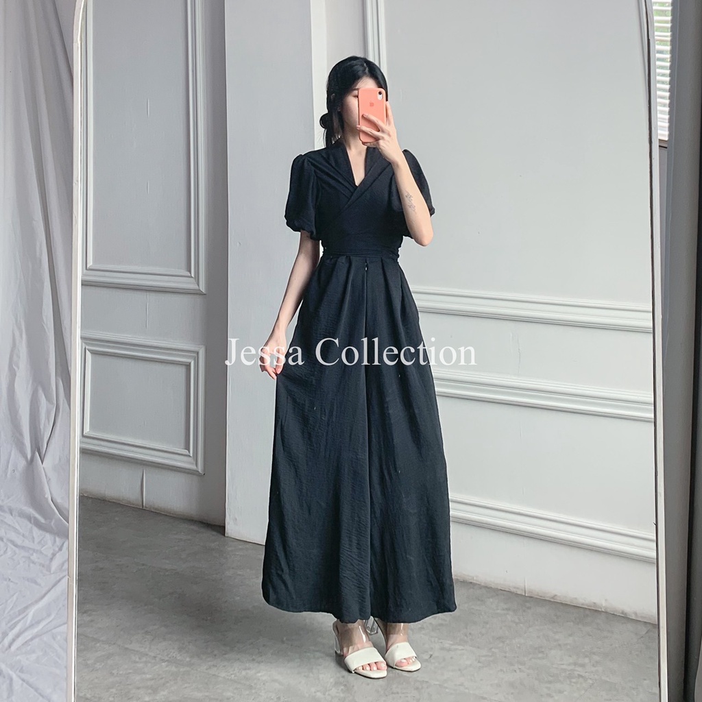 Premium Winda Ribbon Jumpsuit TH 498 CEY AIRFLOW