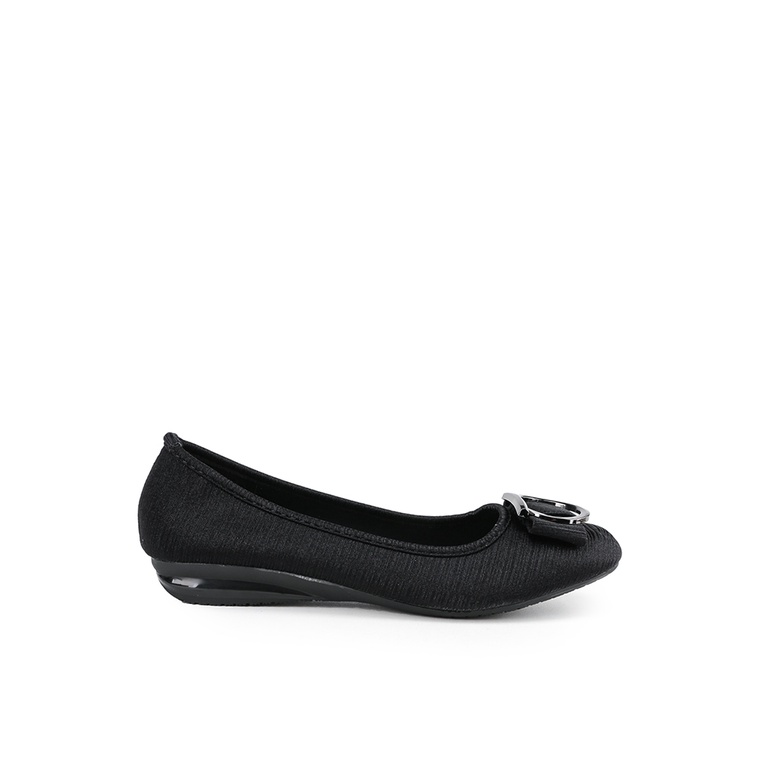 Sepatu Flat Vizzano Original Insole sintetis Balet Nikah Fashion 100% Ori Xania Wanita Cewek Hitam