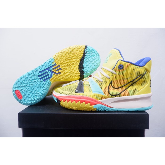 SEPATU BASKET KYRIE 7 HIGH 1 WORLD 1 PEOPLE YELLOW