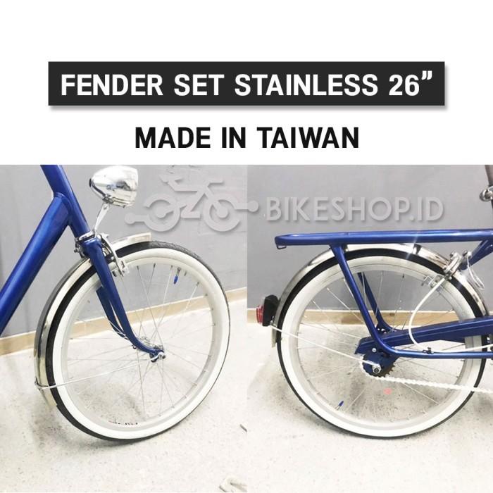 Fender Selebor Spakbor 26" 24" 20" Sepeda Mtb / Mini Stainless Taiwan