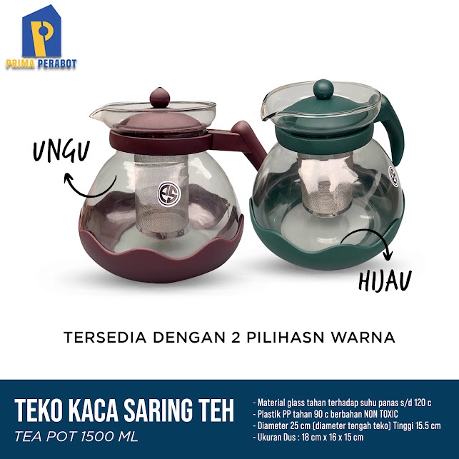 Teko Saring Teapot Coffepot 1500 ml Nagako