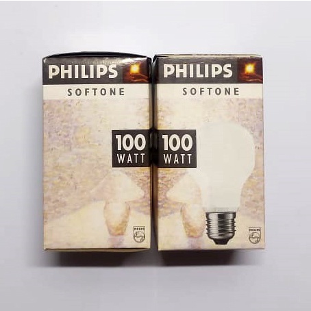 LAMPU DOP LAMPU PIJAR - PHILIPS Softone 100 Watt - ORIGINAL