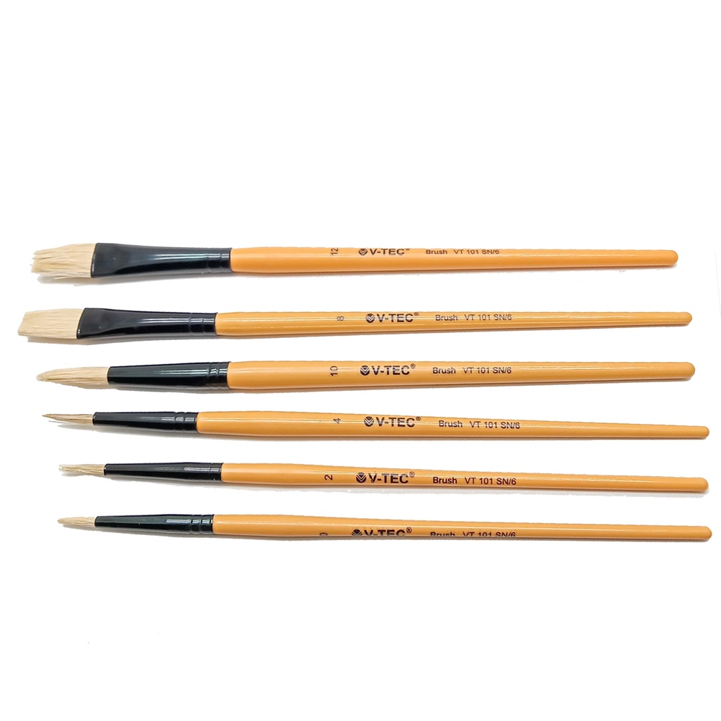 V-TEC - Artists Brushes Set of 6 VT102 SN/6