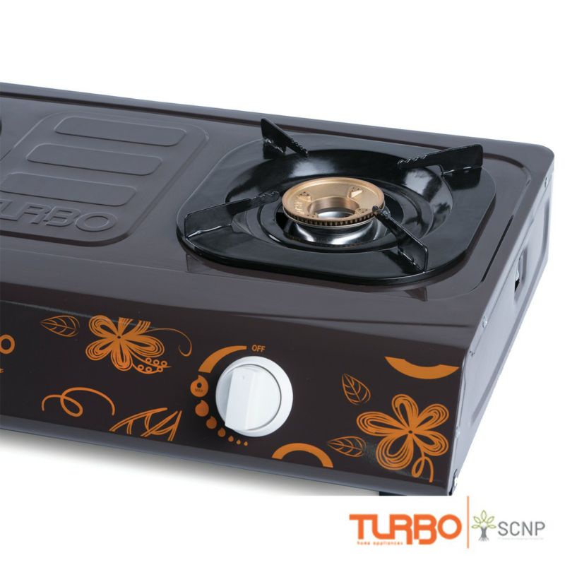 Turbo GS2077 GS 2077 Gas Stove Kompor Gas 2 Tungku burner kuningan