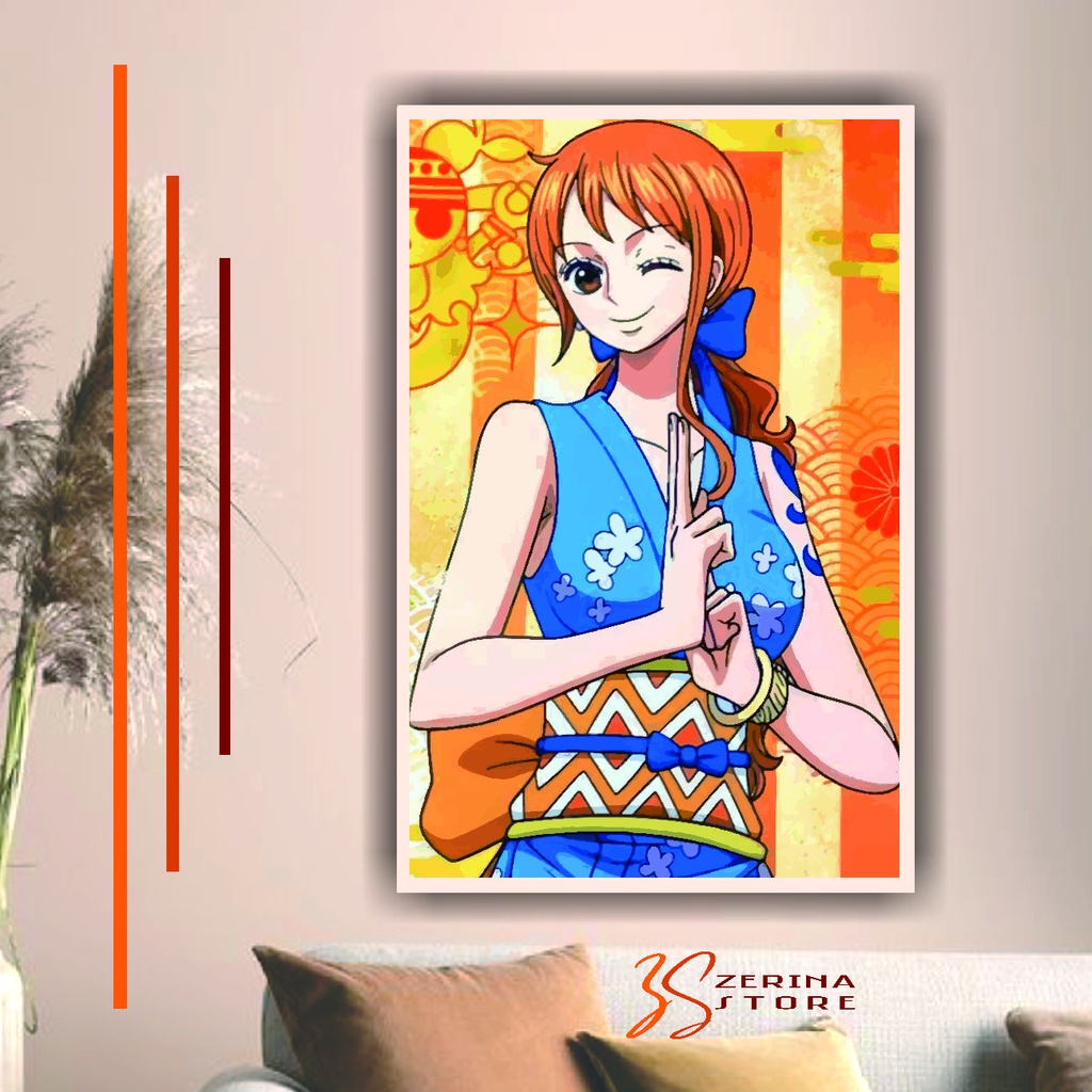 HIASAN DINDING KAYU WALL DECOR NAMI ONE PIECE ANIME