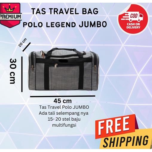 TRAVEL BAG LEBARAN JUMBO Tas Pakaian MEDIUM / Tas Baju / Tas Jalan Jalan / Tas Mudik / Tas Lebaran tas travel mudik / tas travel / travel bag / tas mudik / tas jalan jalan / tas kekinian / tas multifungsi / tas selempang / tas duffle / polo legend