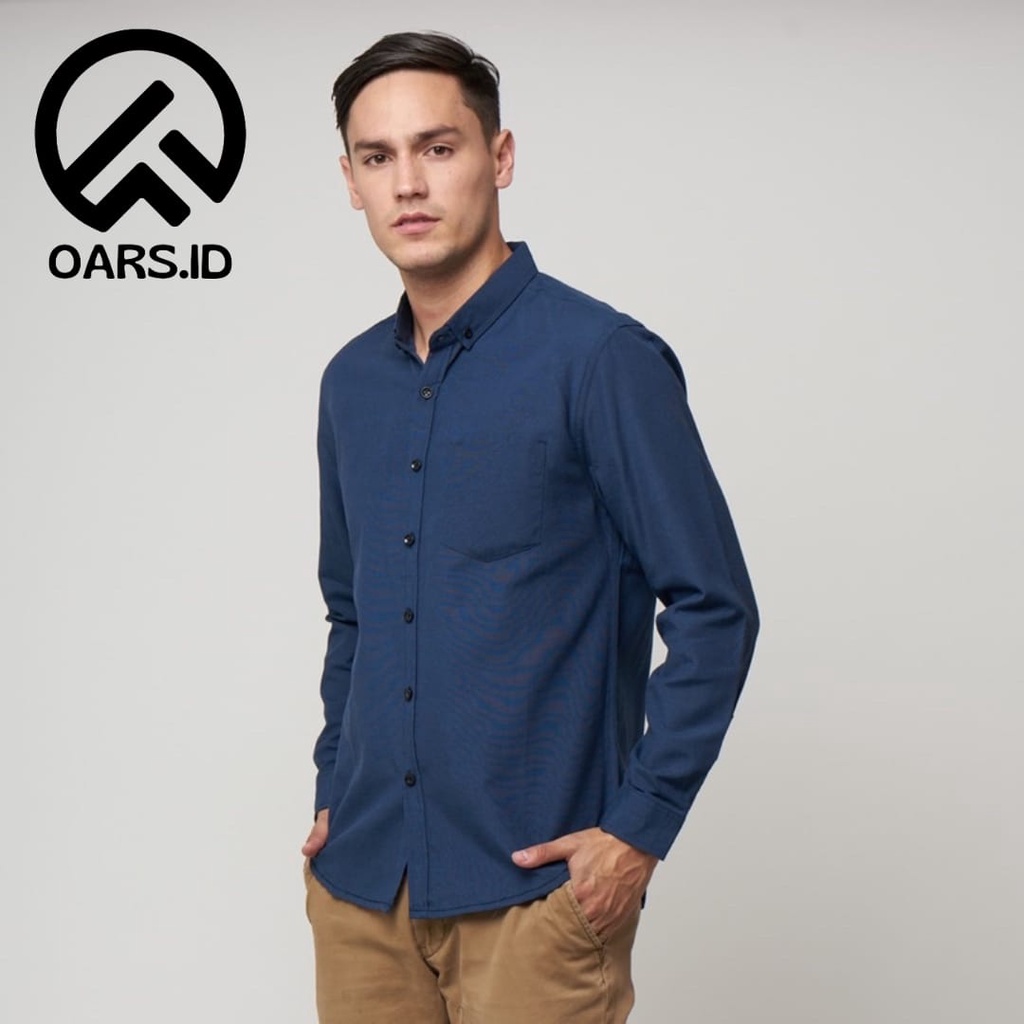 kemeja pria polos lengan panjang pakaian pria lengan panjang hem pria panjang pakaian kerja kemeja kantor kasual casual formal slim fit kemeja murah kemeja hitam marun navy putih coksu hijau sage hijau army