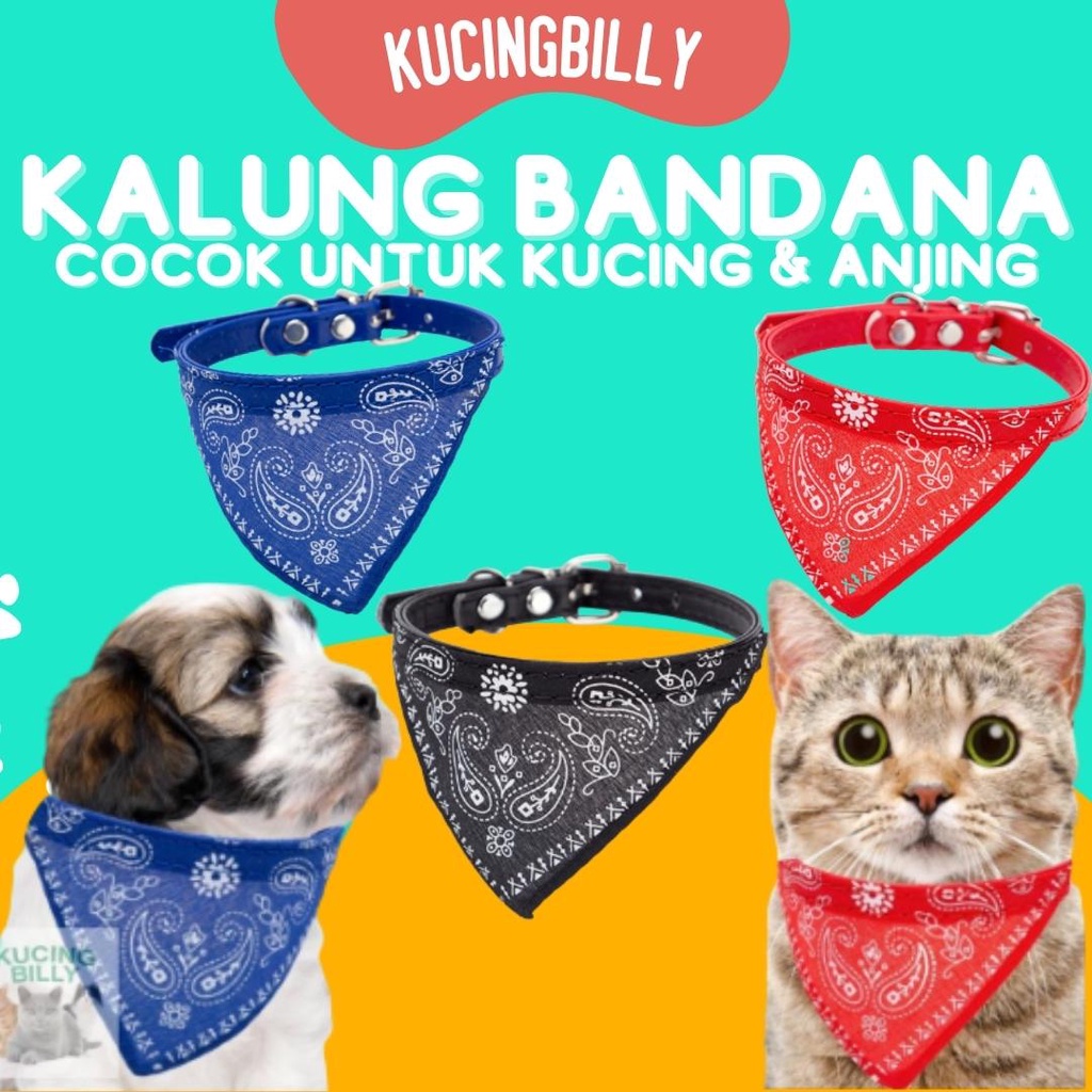 Kalung Bandana Kucing anjing