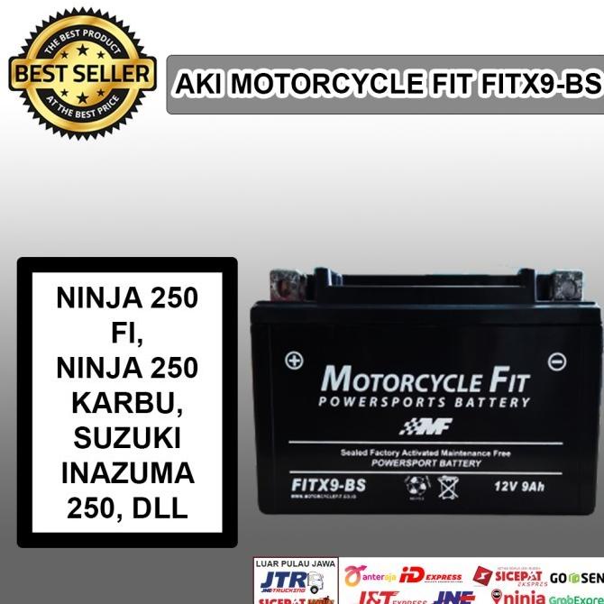 Aki Motor Ninja 250 Fi Mf Ytx9-Bs Gs Yuasa Motobatt Debezzz