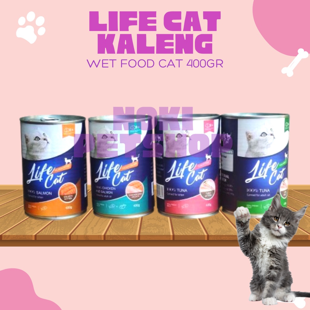 [BISA COD] LIFE CAT KALENG ADULT KITTEN 400GR LIFECAT WET FOOD MAKANAN KUCING KALENG BASAH