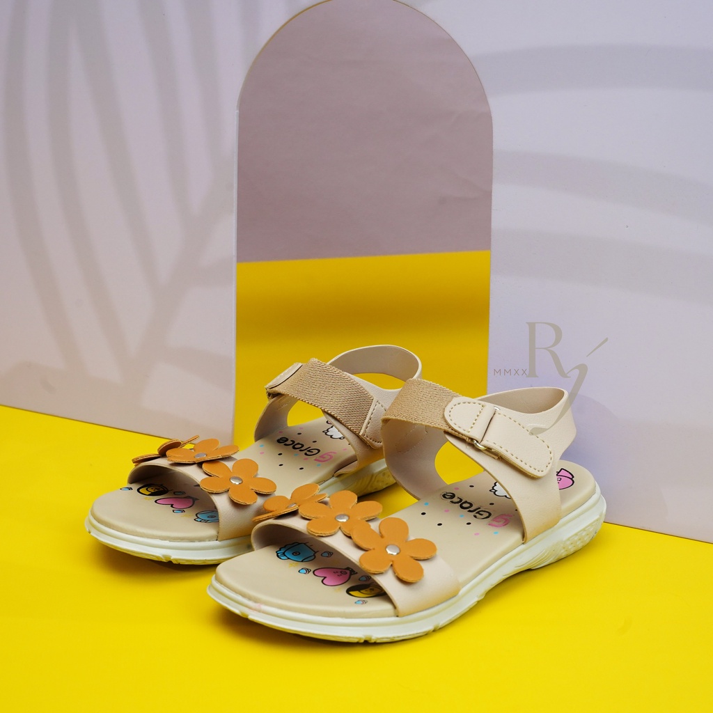 GRACE [MUSE LET BAN 01 - 501) Sandal Anak Perempuan BT/ Sendal Let Bunga Anak Perempuan