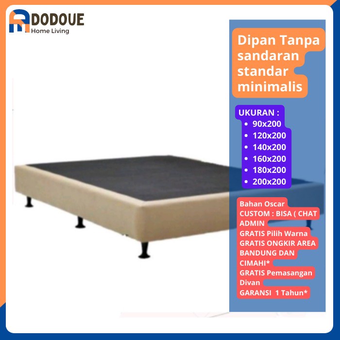 Terlaris Divan Risbang Dodoue Dipan Tempat Tidur Minimalis Tanpa Sandaran 7