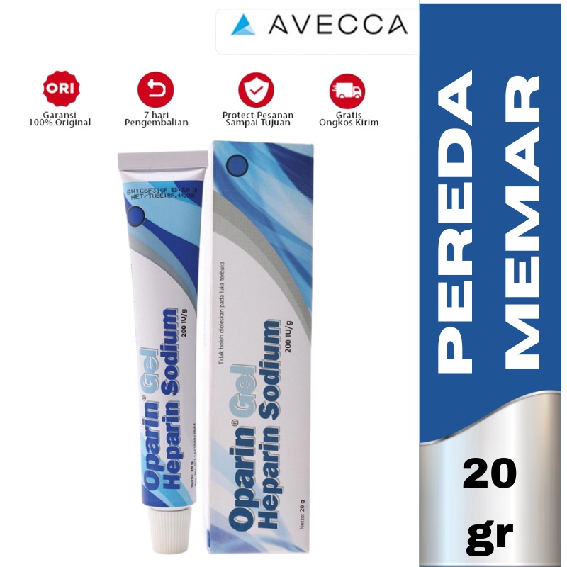 Oparin Gel 20 Gr / Heparin Sodium /Salep Memar / Lebam