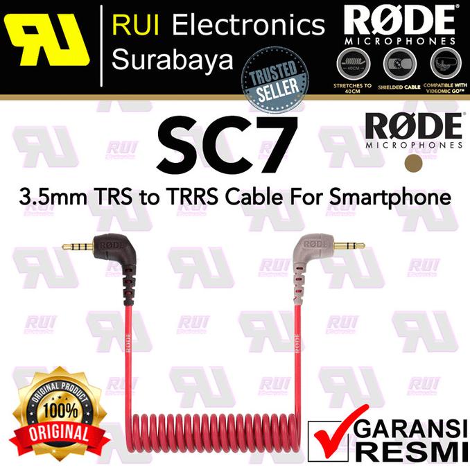 Rode SC7 3.5mm TRS to TRRS Patch Cable